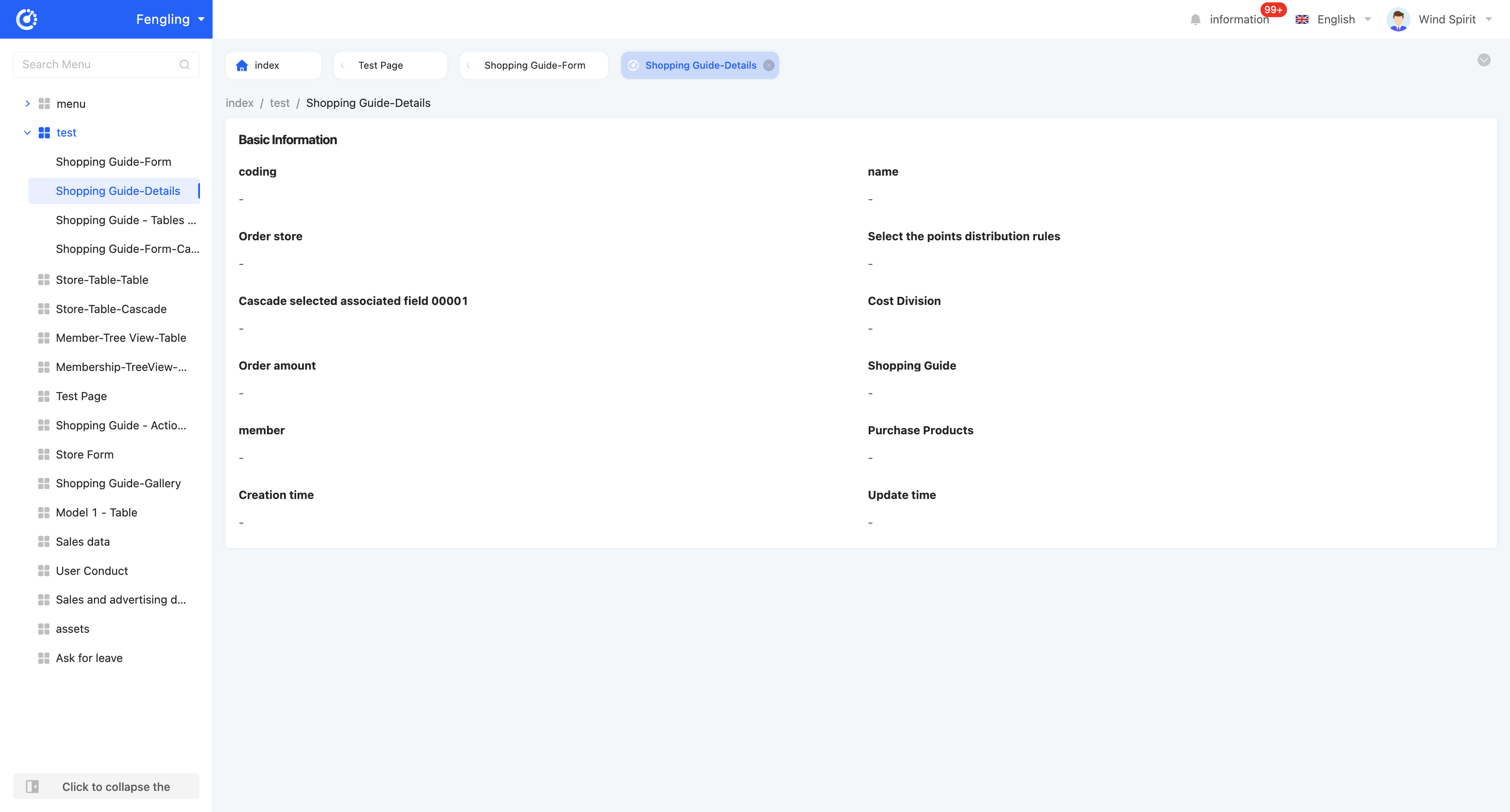 Detail Display Page Example